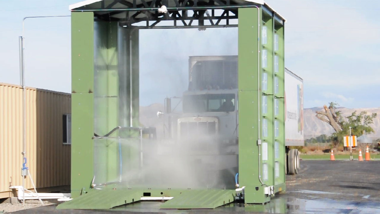 Vehicle disinfection system — supplied image